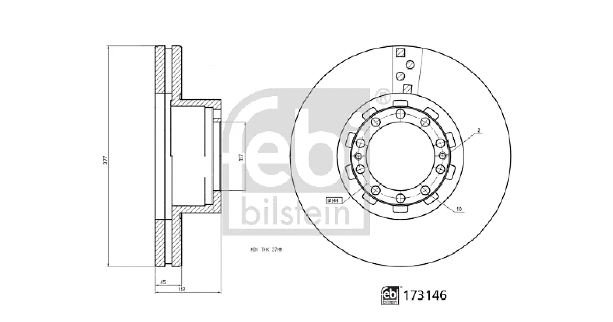 173146 - FEBI BILSTEIN - Тормозной диск