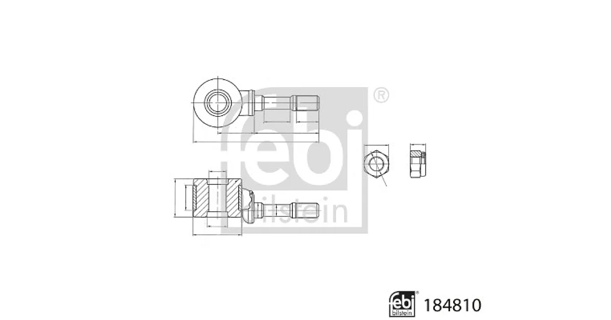 184810 - FEBI BILSTEIN - Тяга / стойка, стабилизатор