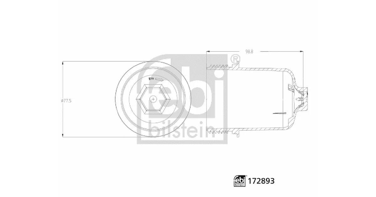 172893 - FEBI BILSTEIN - Крышка корпуса, полуавт.коробка передач (КПП полуавтомат)