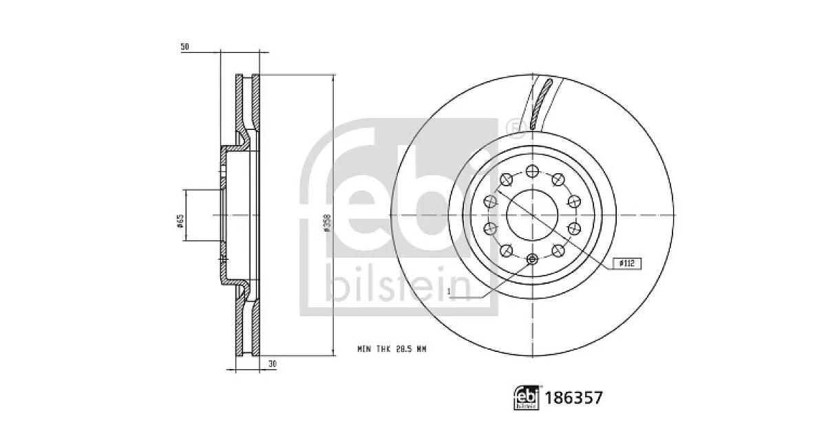 186357 - FEBI BILSTEIN - Тормозной диск