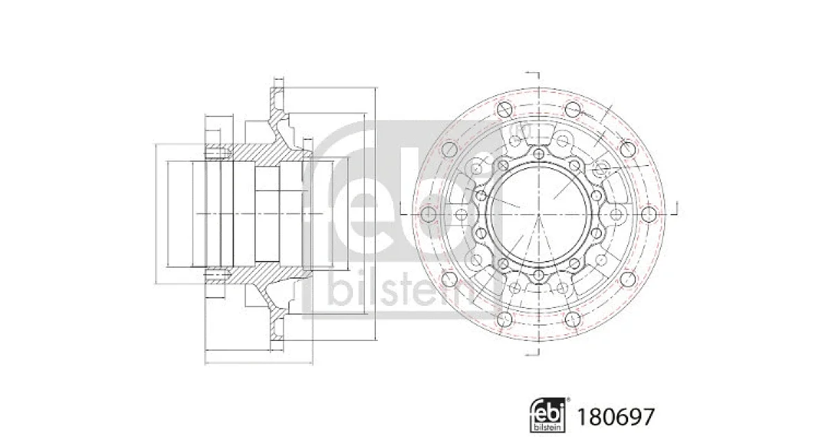 FEBI BILSTEIN 180697, Ступица колеса