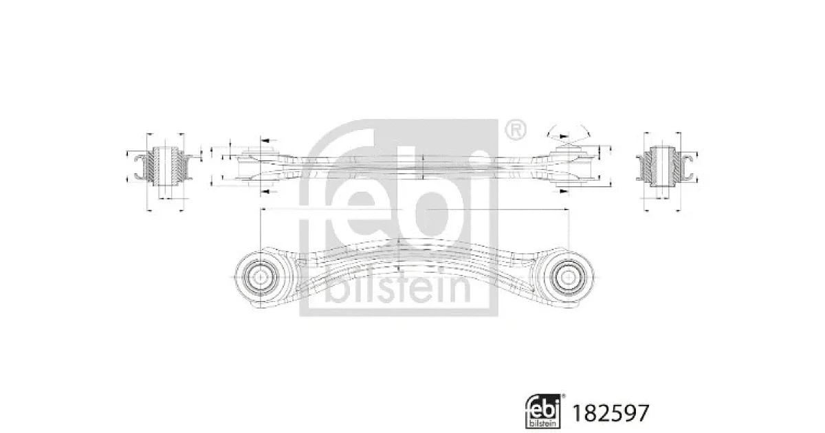 FEBI BILSTEIN 182597, Рычаг независимой подвески колеса, подвеска колеса