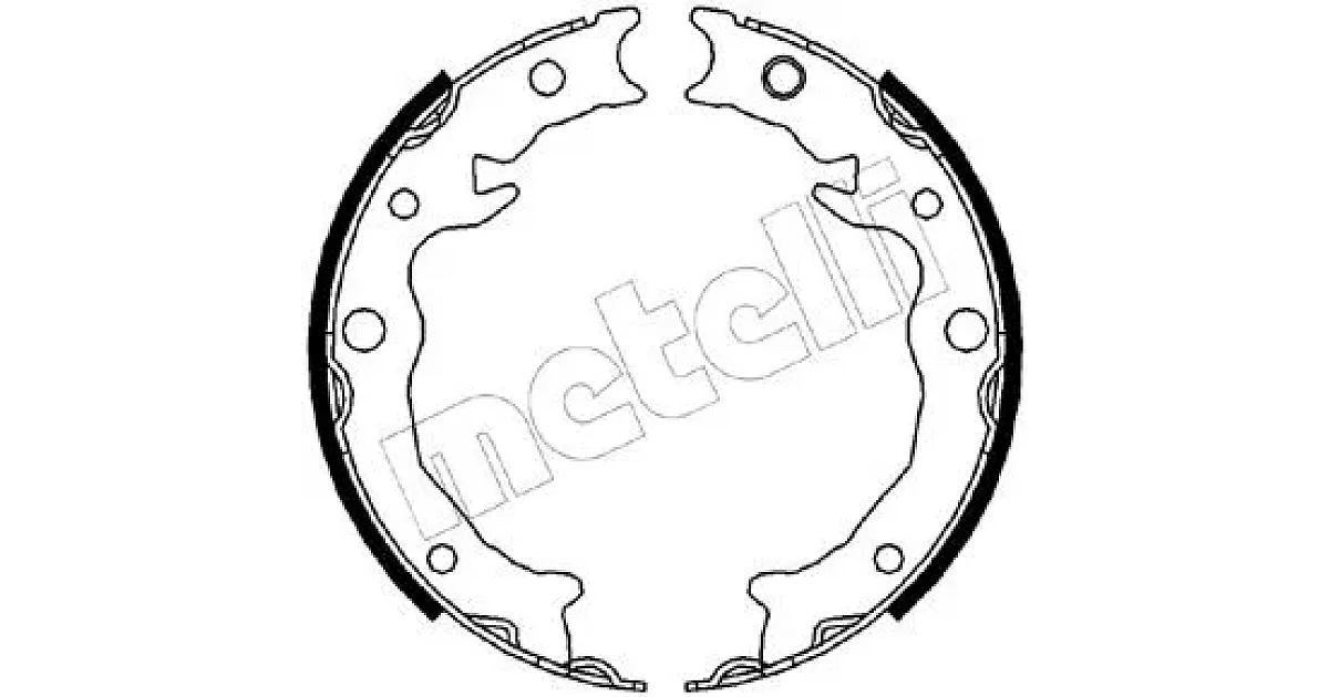 530538 - METELLI - Комплект тормозных колодок, стояночная тормозная система