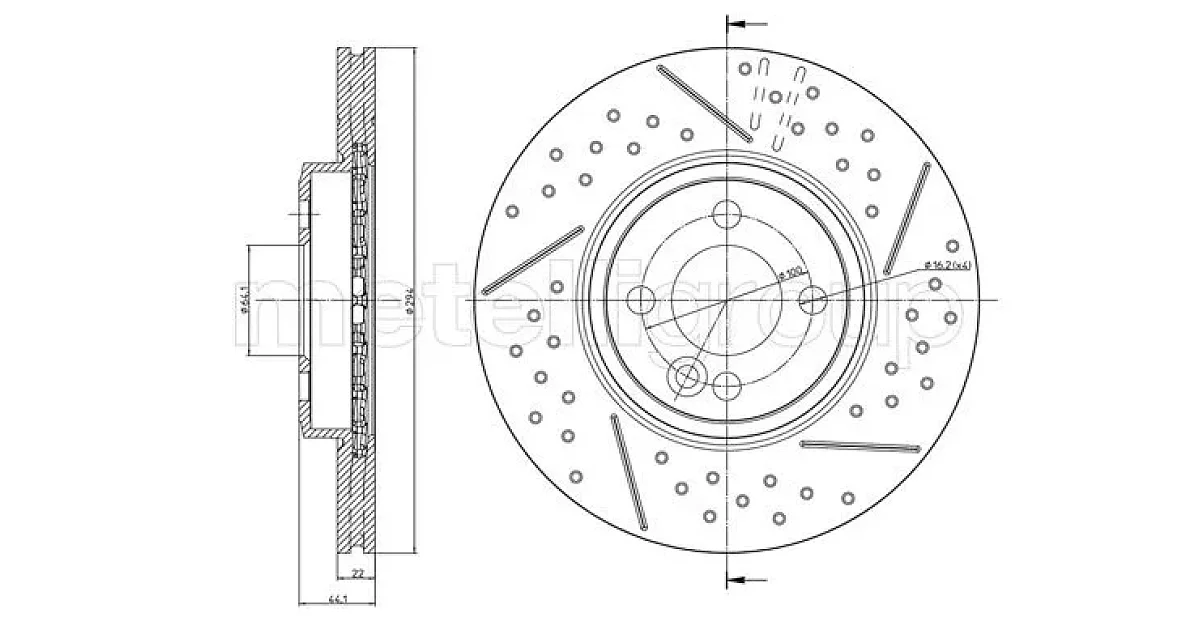 231343FC - METELLI - Тормозной диск