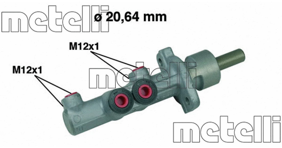 050493 - METELLI - Главный тормозной цилиндр