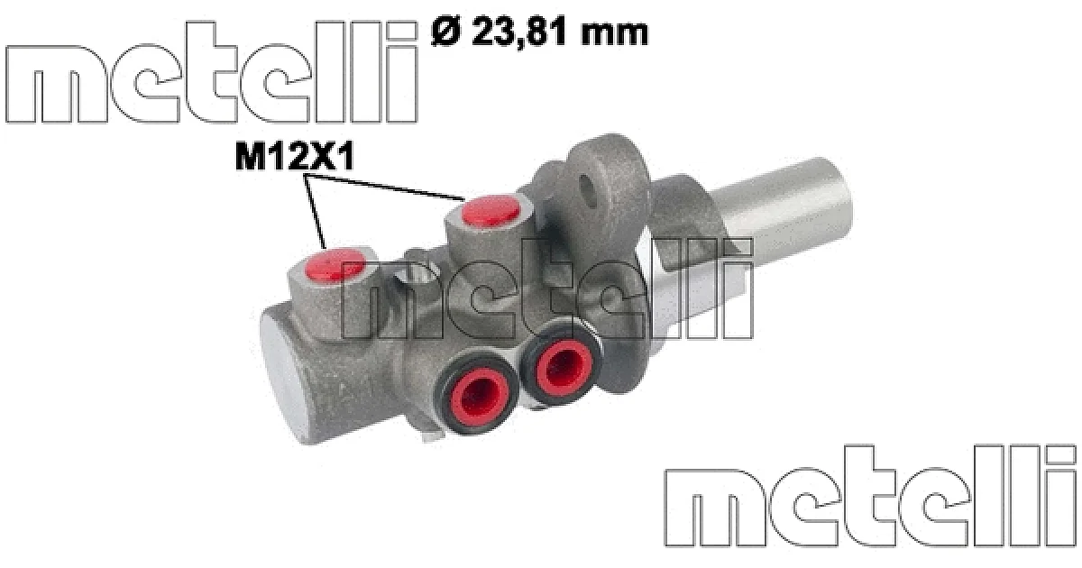 050779 - METELLI - Главный тормозной цилиндр