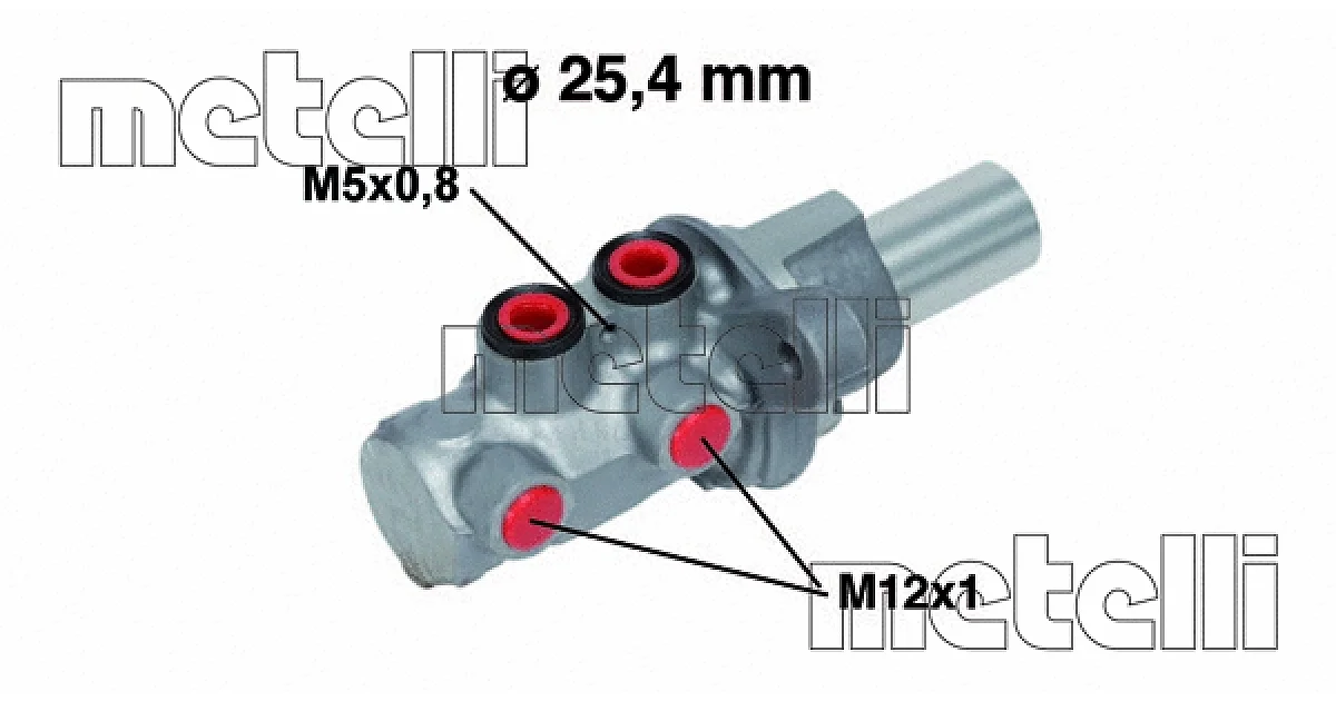 050754 - METELLI - Главный тормозной цилиндр