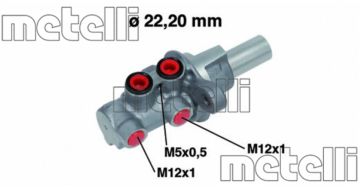 050686 - METELLI - Главный тормозной цилиндр