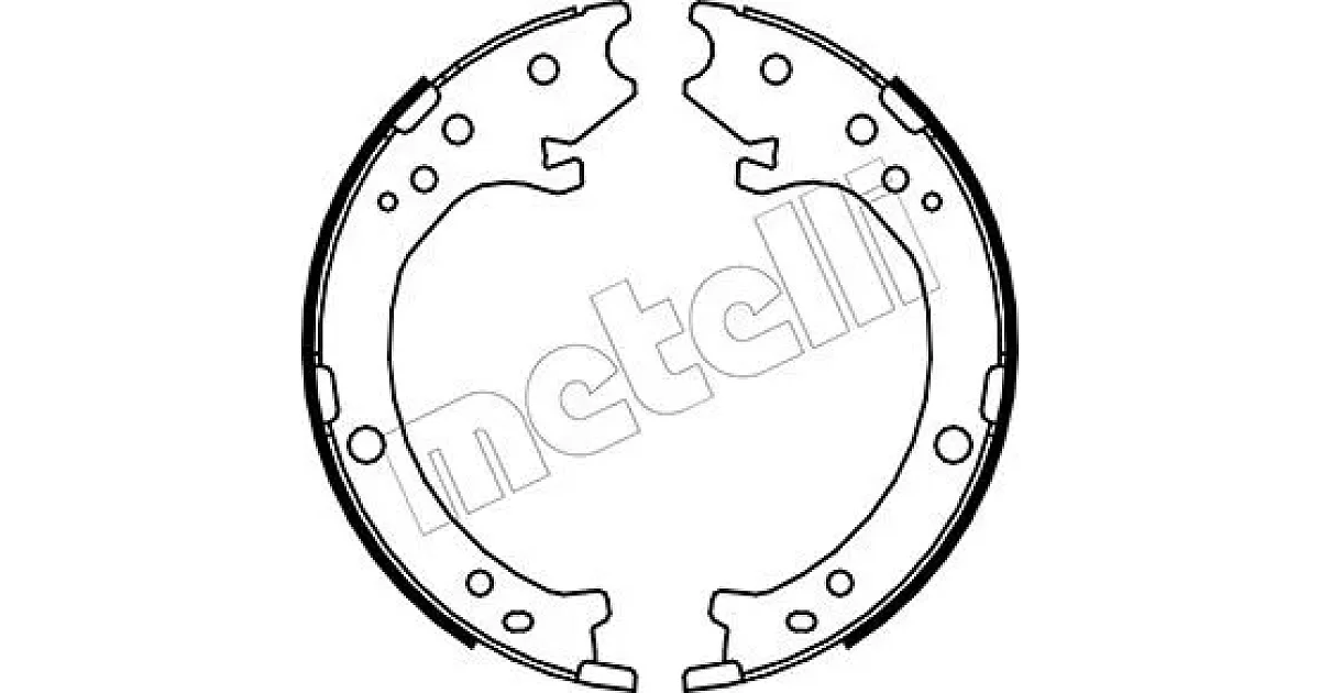 530161 - METELLI - Комплект тормозных колодок, стояночная тормозная система