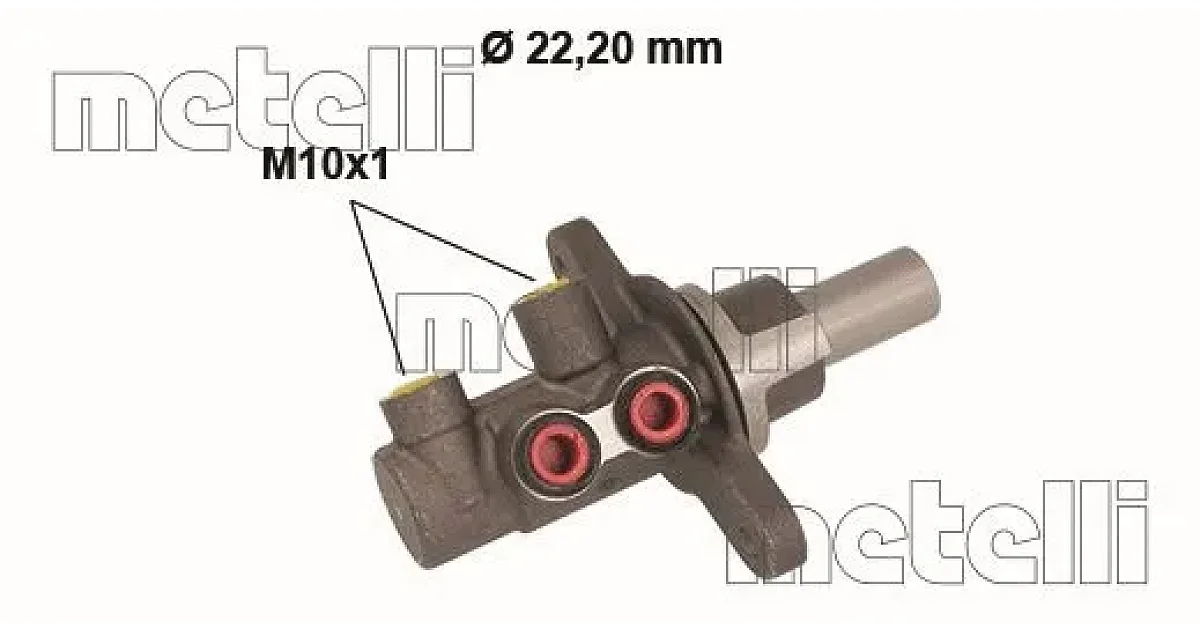 050838 - METELLI - Главный тормозной цилиндр