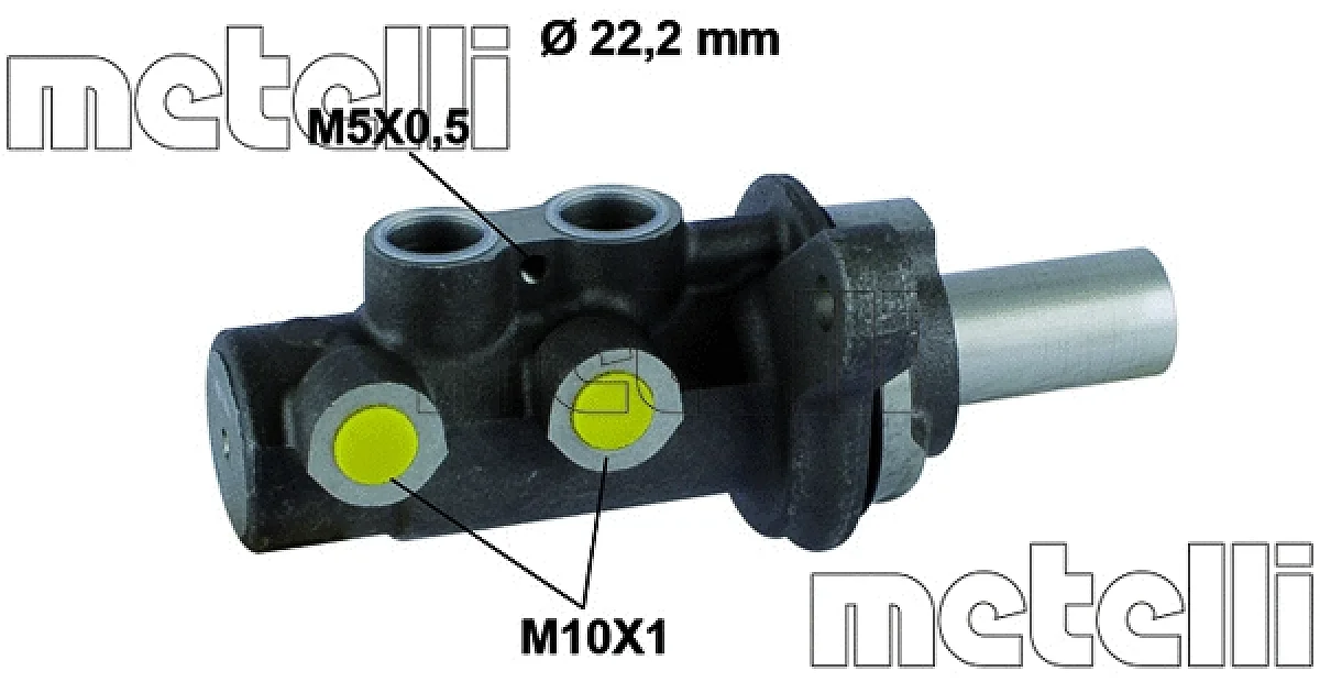 050783 - METELLI - Главный тормозной цилиндр