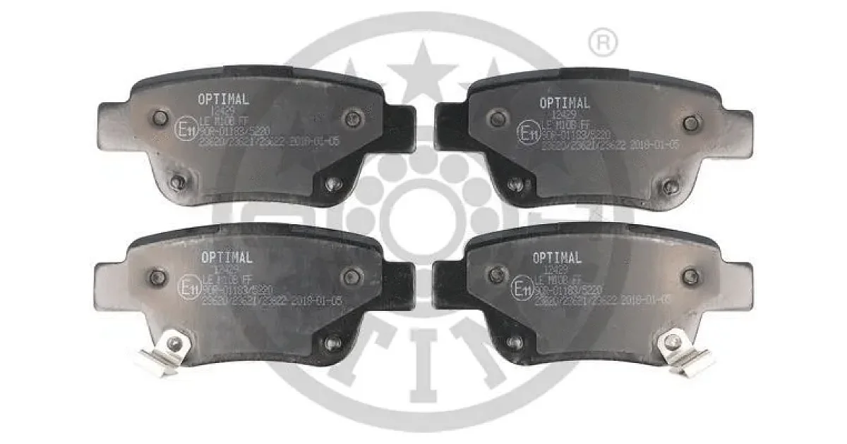 BP12429 - OPTIMAL - Комплект тормозных колодок, дисковый тормоз