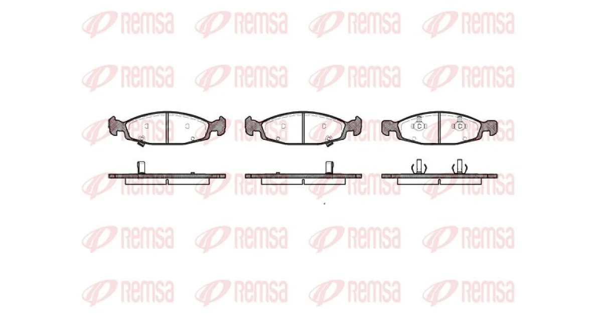 REMSA 0736.02, Комплект тормозных колодок, дисковый тормоз