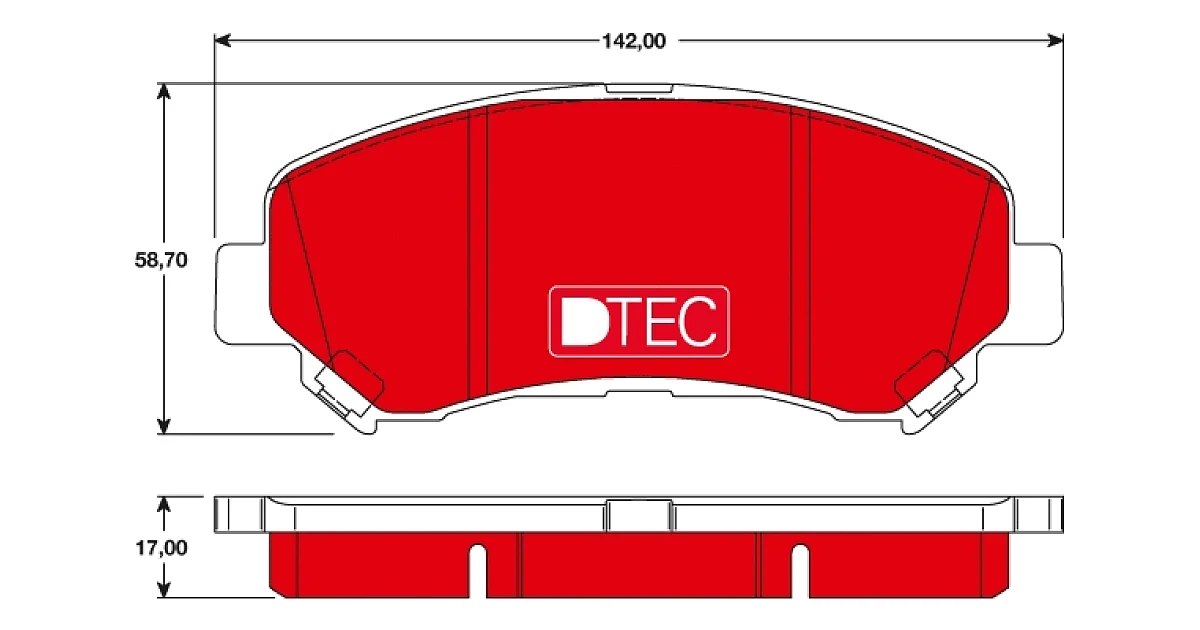 GDB3467DTE - TRW - Комплект тормозных колодок, дисковый тормоз