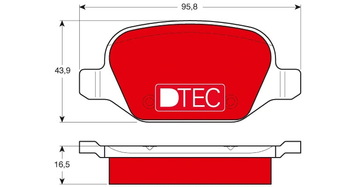 TRW GDB1396DTE, Комплект тормозных колодок, дисковый тормоз