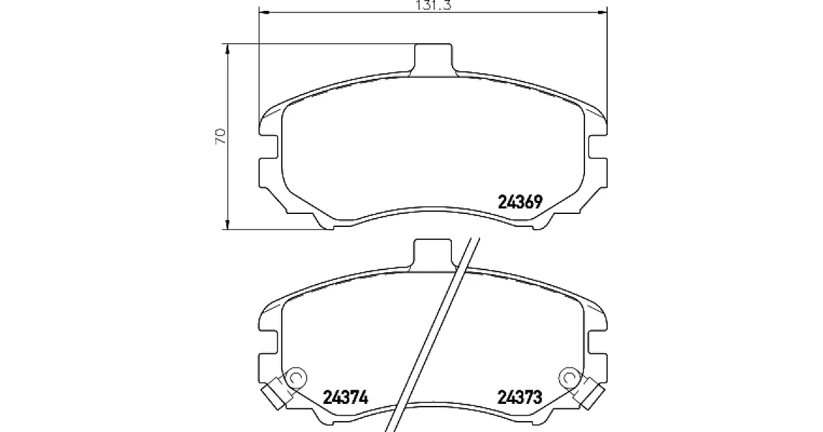 8DB355012471 - HELLA - Комплект тормозных колодок, дисковый тормоз