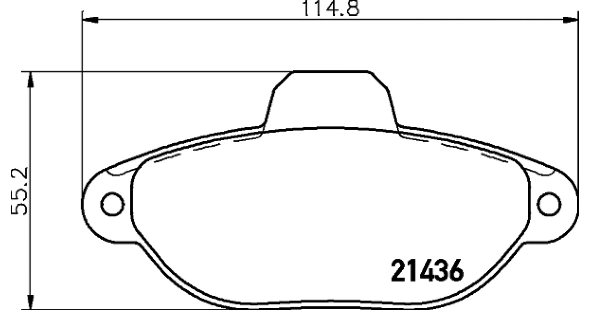 8DB355019151 - HELLA - Комплект тормозных колодок, дисковый тормоз
