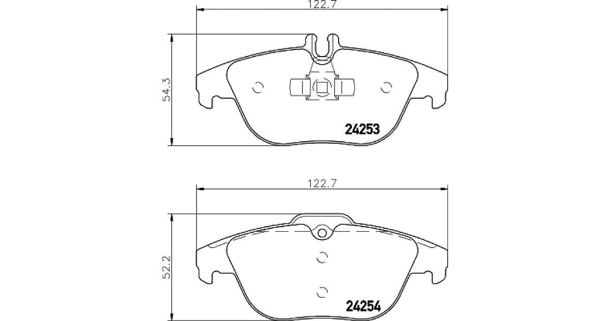 8DB355012741 - HELLA - Комплект тормозных колодок, дисковый тормоз