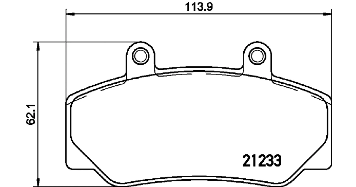 8DB355019031 - HELLA - Комплект тормозных колодок, дисковый тормоз