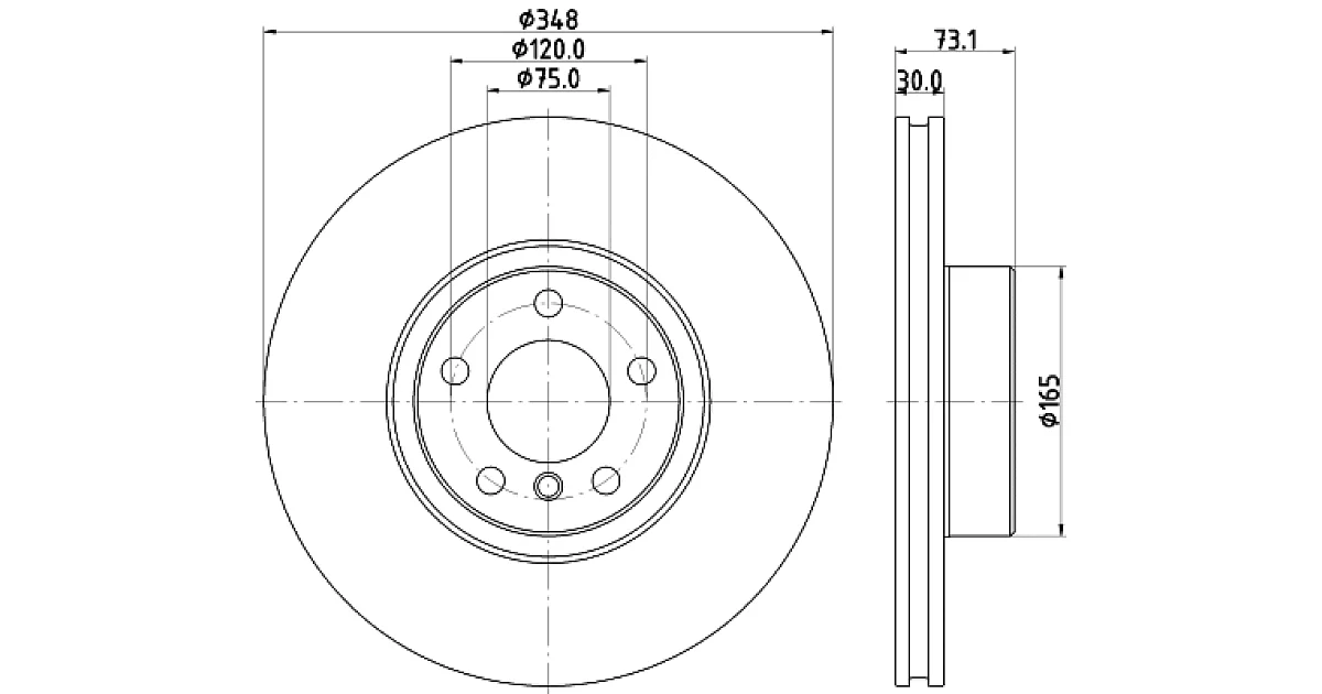 8DD355133201 - HELLA - Тормозной диск