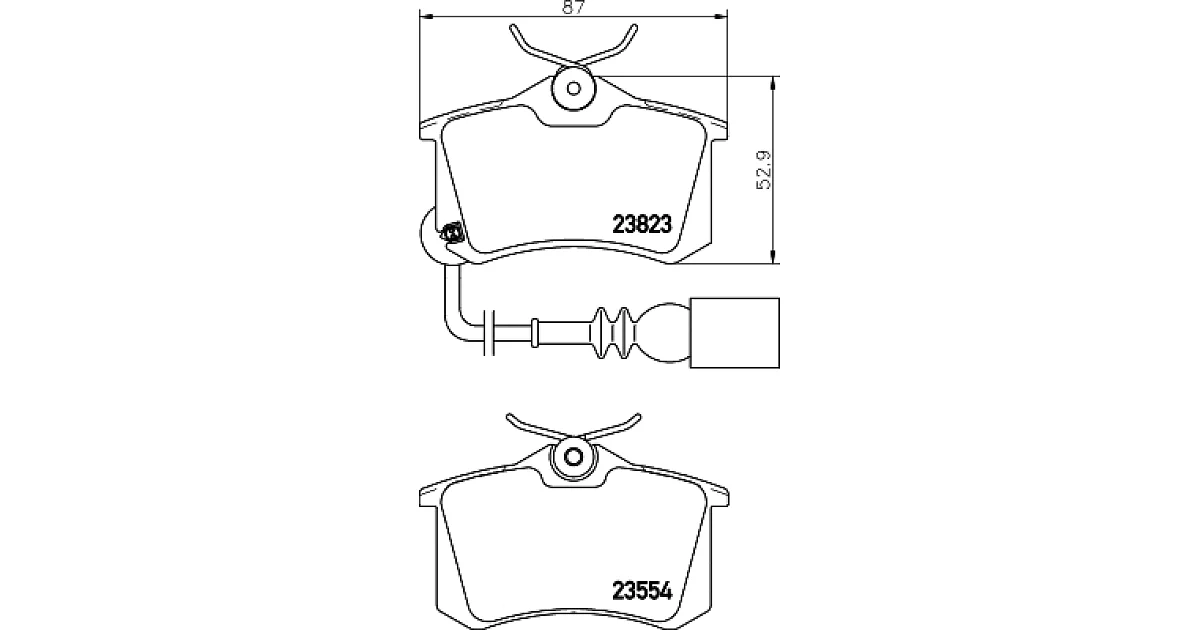 8DB355010781 - HELLA - Комплект тормозных колодок, дисковый тормоз