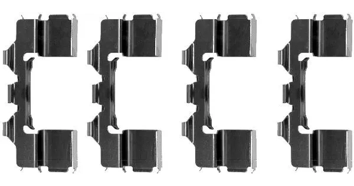 HELLA - 8DZ355202301 - Комплектующие, колодки дискового тормоза