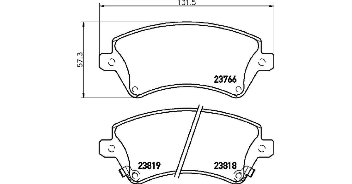 8DB355017241 - HELLA - Комплект тормозных колодок, дисковый тормоз