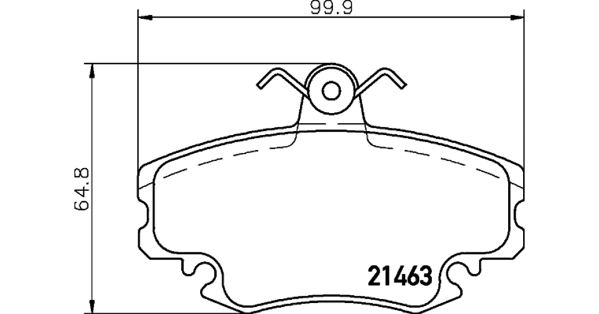 8DB355012671 - HELLA - Комплект тормозных колодок, дисковый тормоз