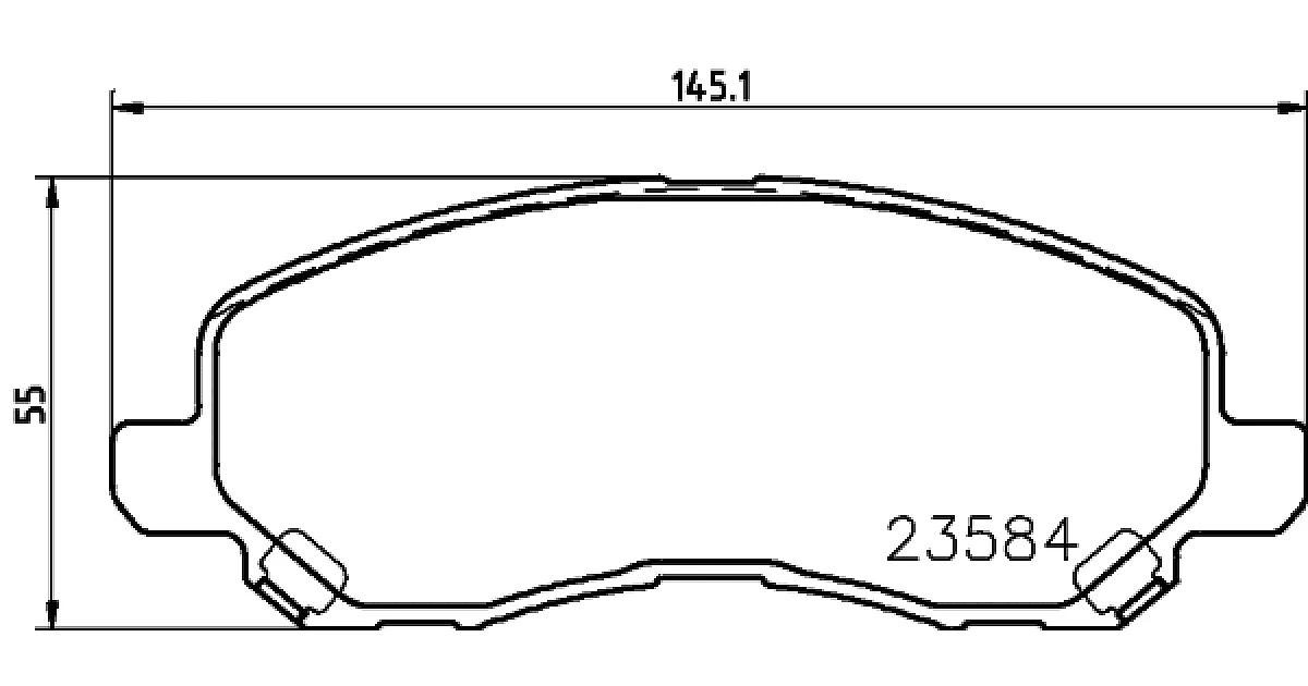 8DB355014131 - HELLA - Комплект тормозных колодок, дисковый тормоз