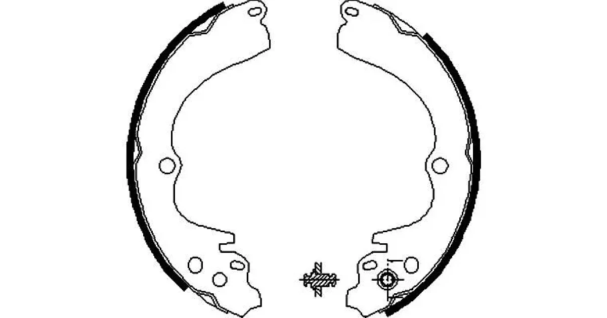 KBS8404 - KAVO PARTS - Комплект тормозных колодок
