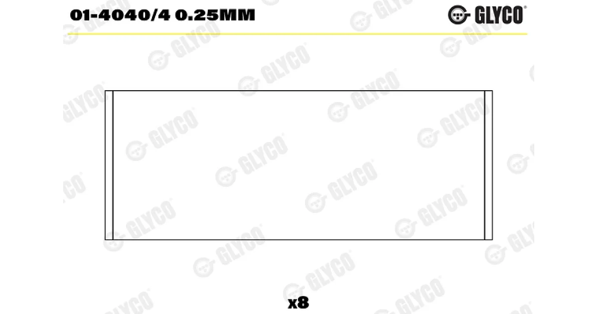 GLYCO - 0140404025MM - Шатунный подшипник