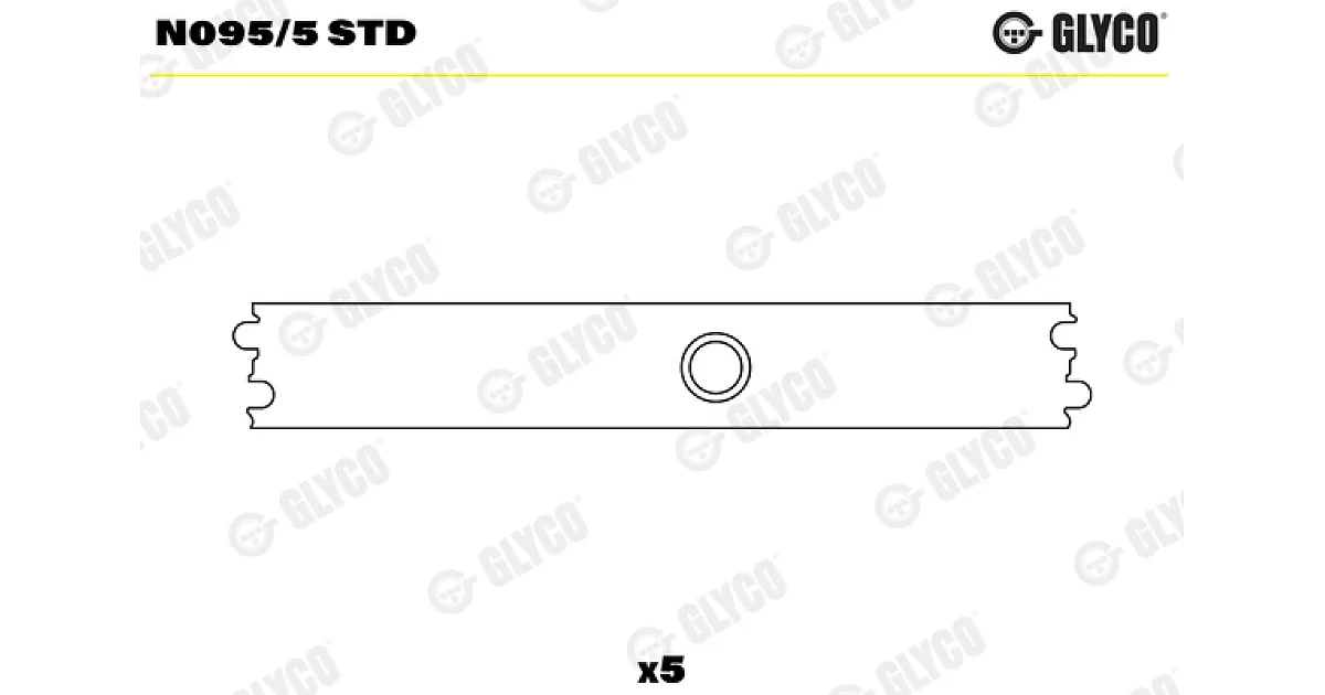 GLYCO N095/5 STD, Подшипник распредвала