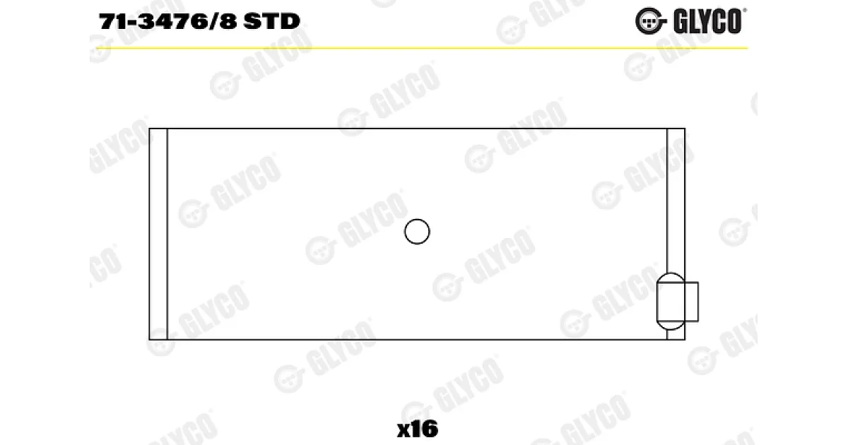 7134768STD - GLYCO - Шатунный подшипник