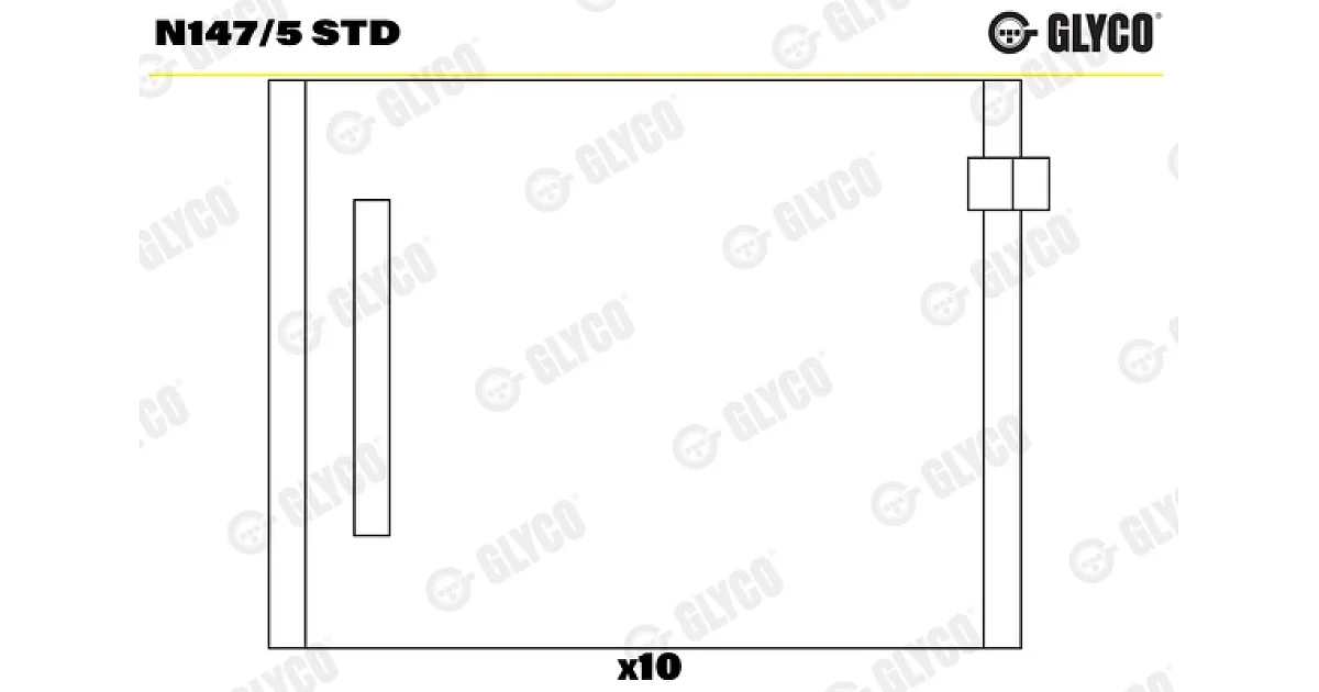 GLYCO N147/5 STD, Подшипник распредвала