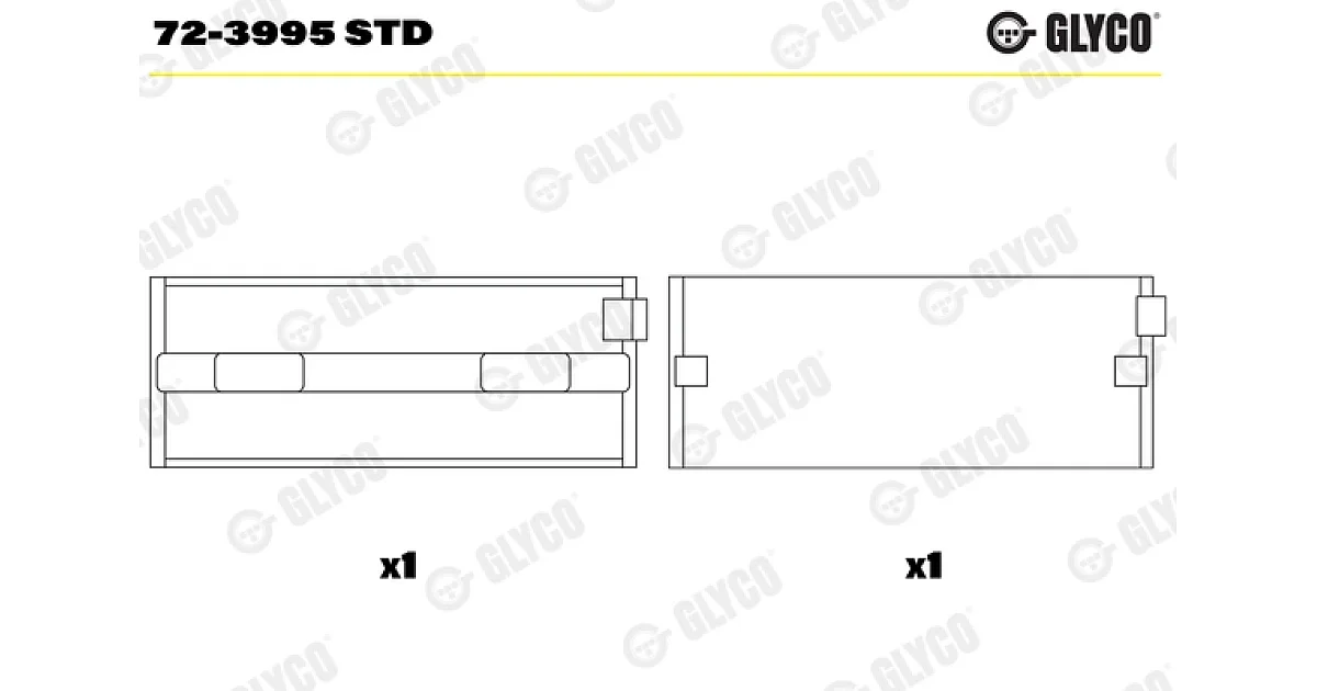 723995STD - GLYCO - Подшипник коленвала