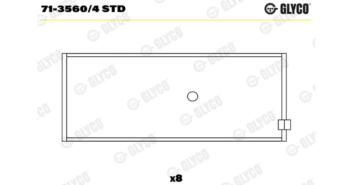 7135604STD - GLYCO - Шатунный подшипник
