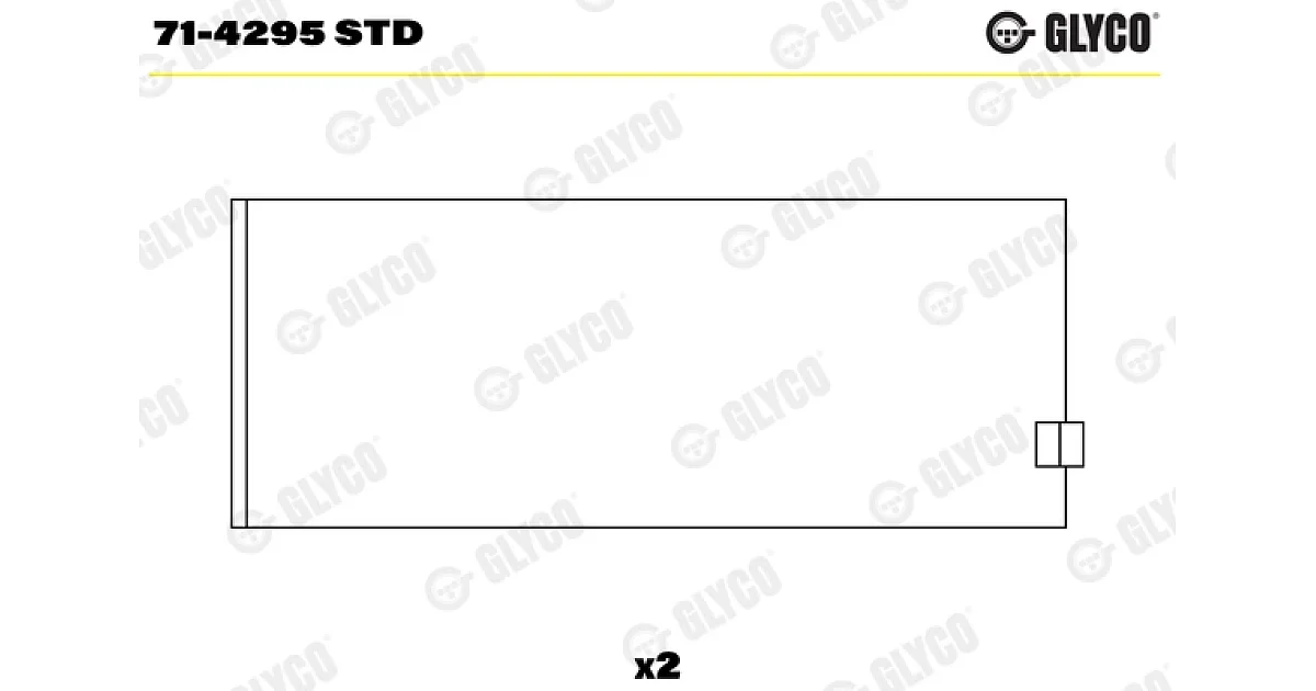 GLYCO 71-4295 STD, Шатунный подшипник