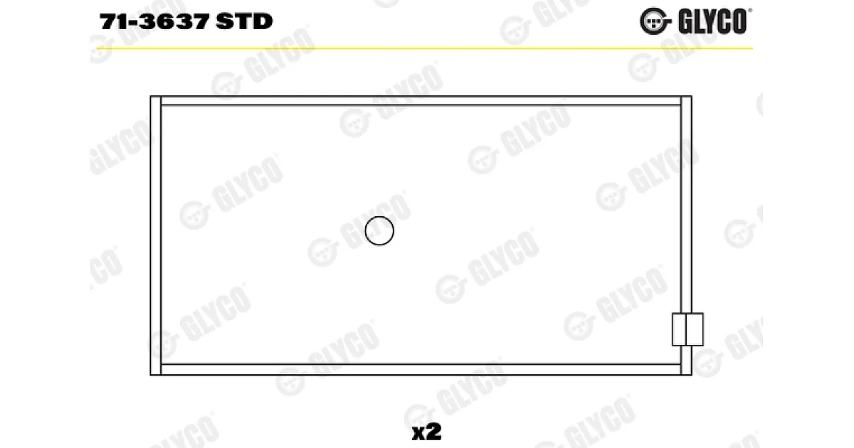 713637STD - GLYCO - Шатунный подшипник