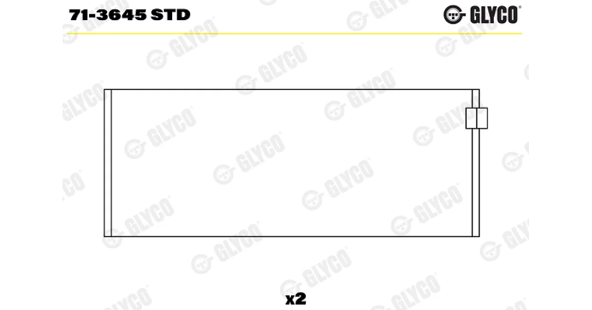 GLYCO 71-3645 STD, Шатунный подшипник