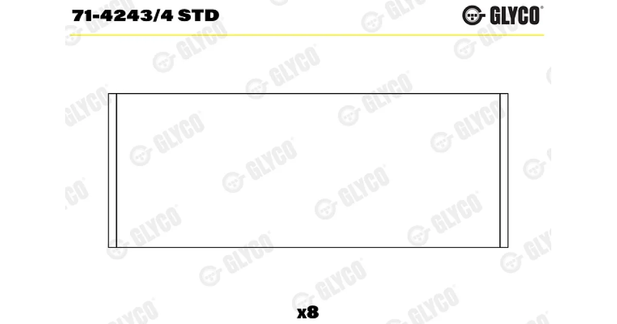 7142434STD - GLYCO - Шатунный подшипник