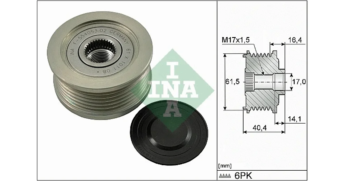 535011510 - SCHAEFFLER - Механизм свободного хода генератора