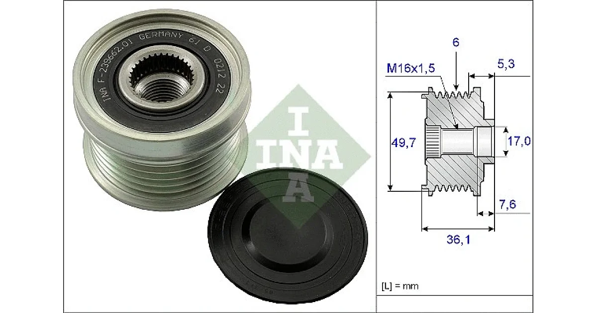 535013410 - SCHAEFFLER - Механизм свободного хода генератора