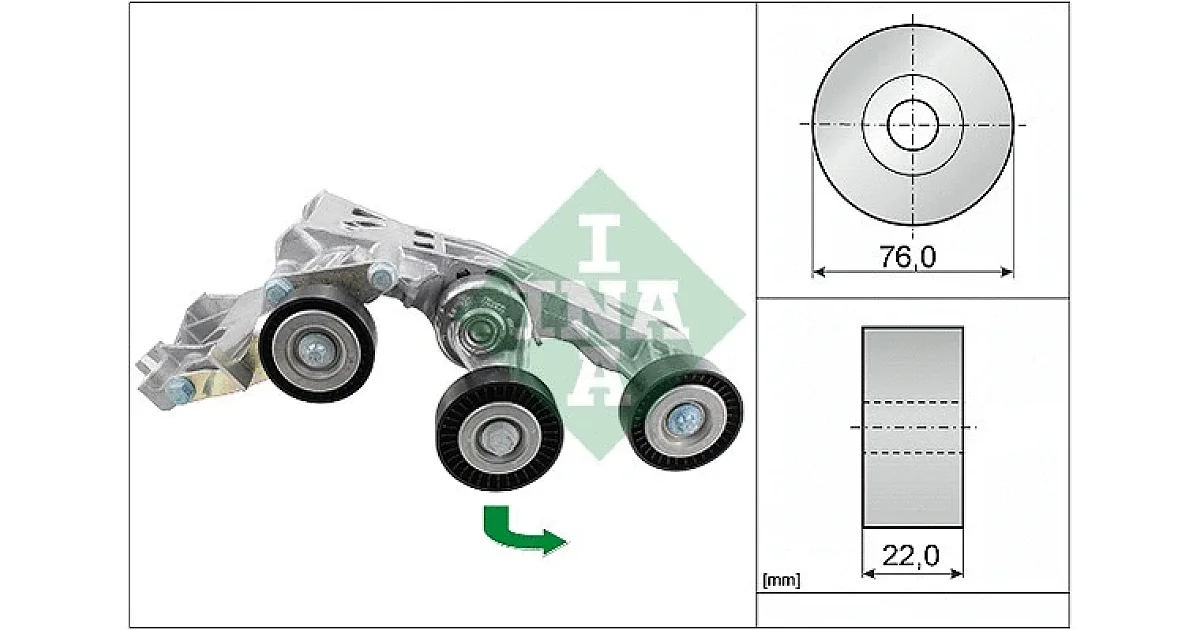 534033810 - SCHAEFFLER - Натяжитель ремня, клиновой зубча