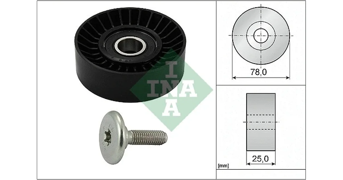 SCHAEFFLER 532043910, Паразитный / ведущий ролик, поликлиновой ремень