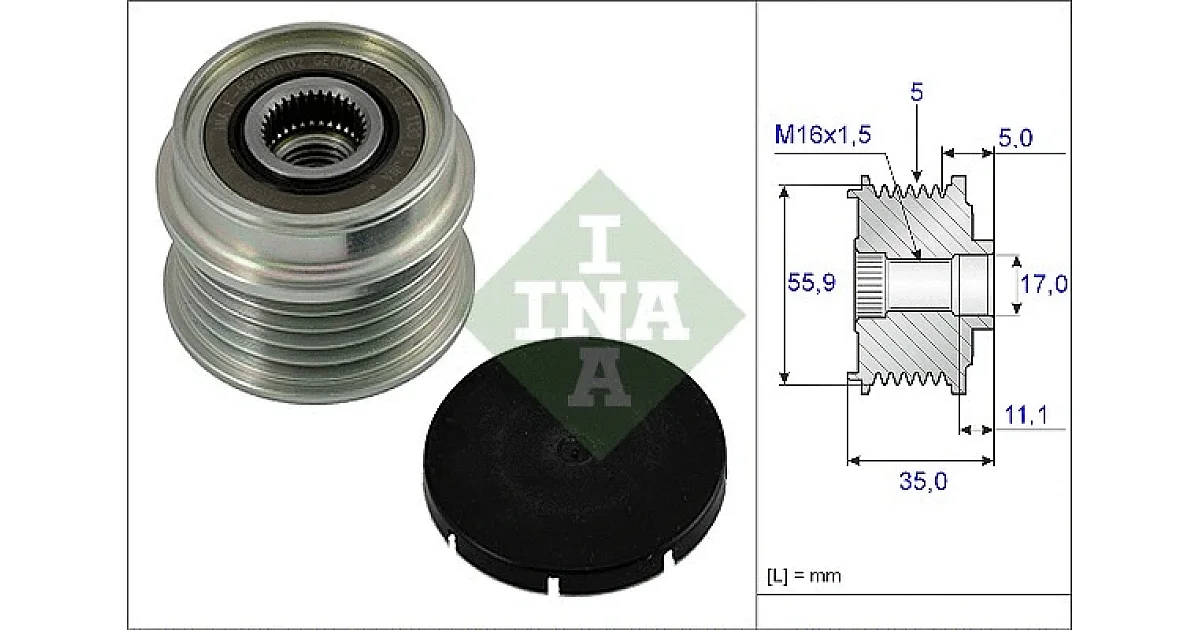 535000510 - SCHAEFFLER - Механизм свободного хода генератора