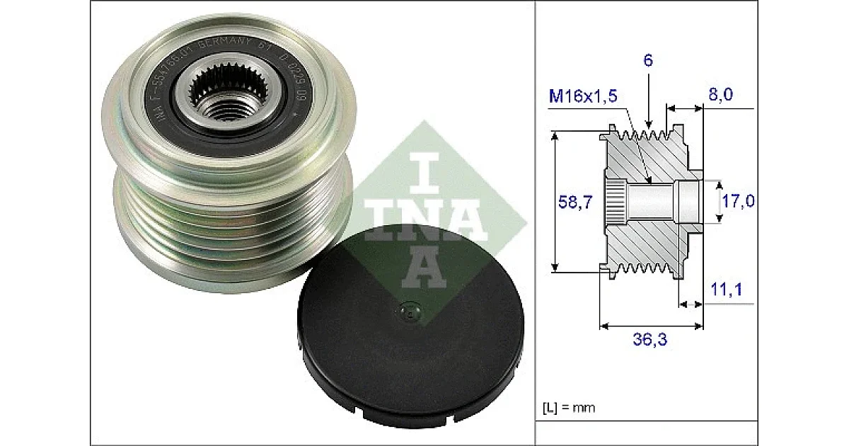 535016010 - SCHAEFFLER - Механизм свободного хода генератора