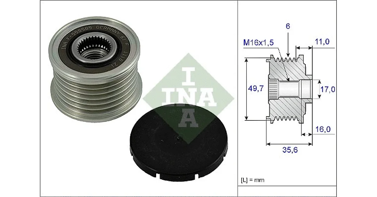535001610 - SCHAEFFLER - Механизм свободного хода генератора