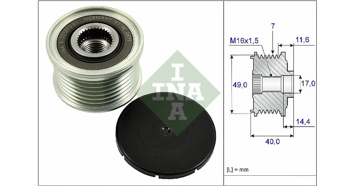 535025410 - SCHAEFFLER - Механизм свободного хода генератора