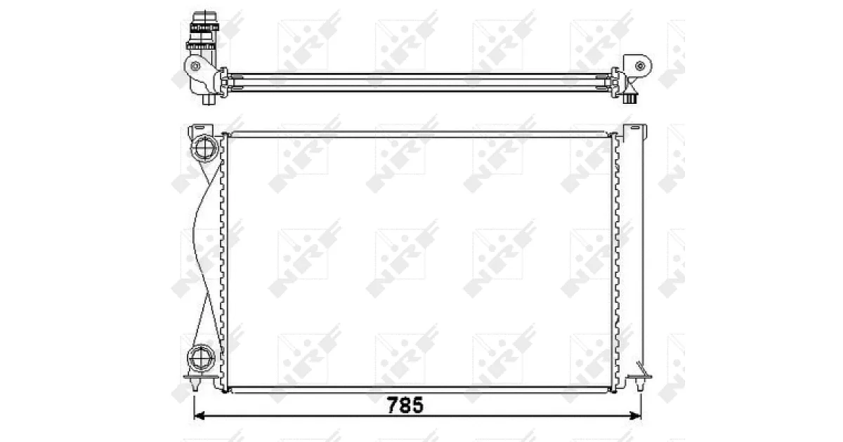 50596 - NRF - Радиатор, охлаждение двигателя