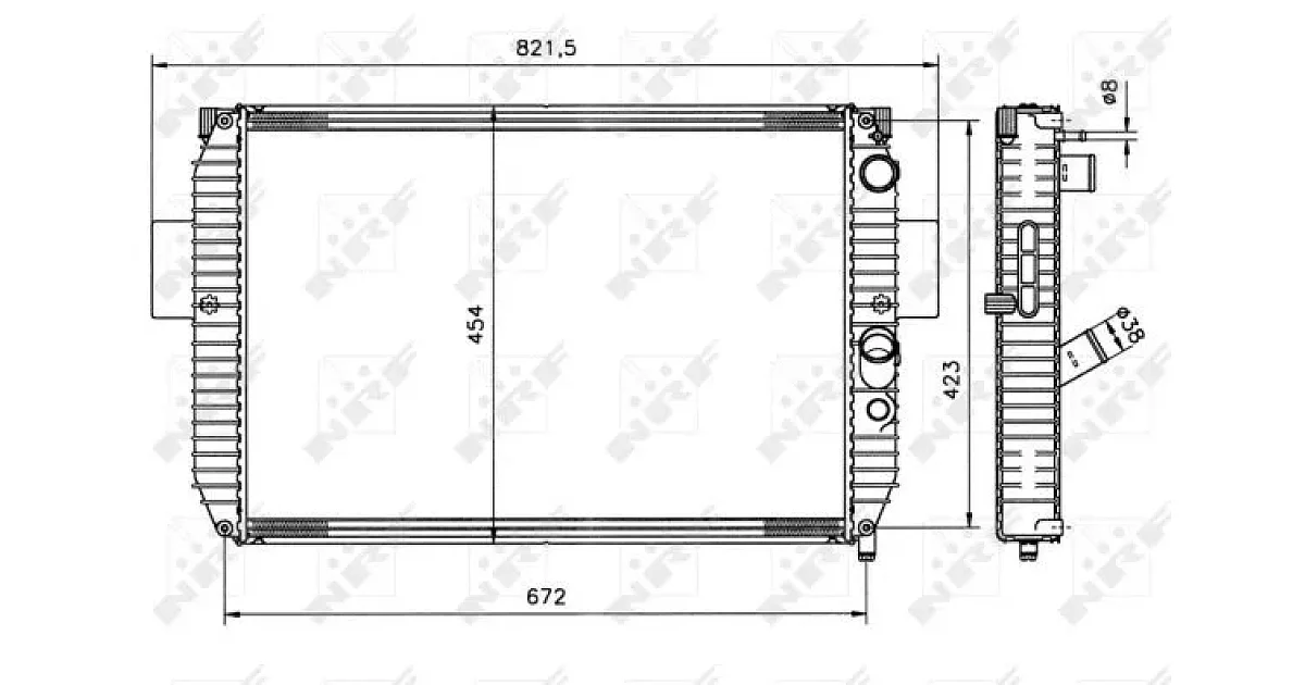 51564 - NRF - Радиатор, охлаждение двигателя